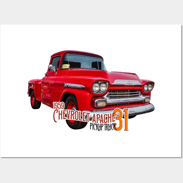 1959 Chevrolet Apache 31 Pickup Truck Wall Art by Gestalt Imagery